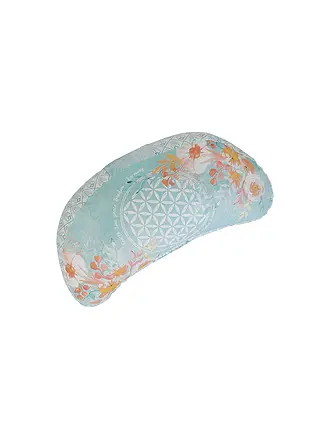 THE SPIRIT OF OM |  Meditationskissen Halbmond jade/orange | 